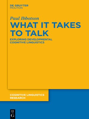 cover image of What it Takes to Talk